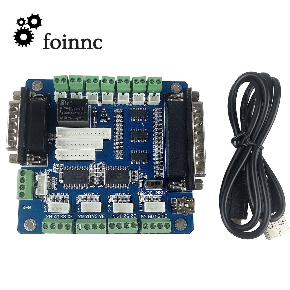 5 Axis Cnc Breakout Board Interface Mach3 - 조각 기계용 CNC 브레이크 아웃 컨트롤러