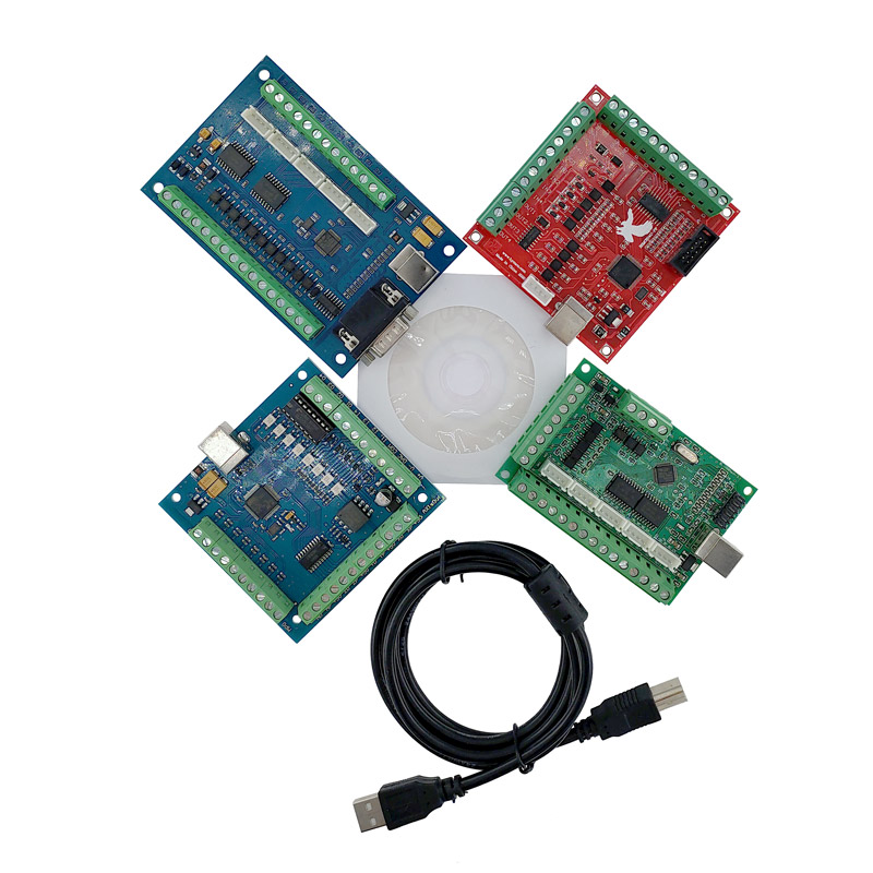 Mach3 Usb Cnc Controller 4 Axis 100Khz - 1개 브레이크아웃 보드 인터페이스 드라이버 CNC