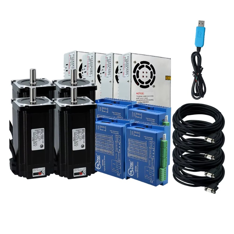 Hybrid Servo Driver Nema 34 8.5Nm - 4축 네마 34 폐쇄 루프 스테퍼