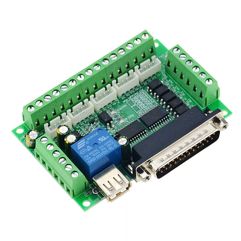 5 Axis Cnc Breakout Board Interface Mach3 - 스테퍼 모터 드라이버 Mach3 + USB