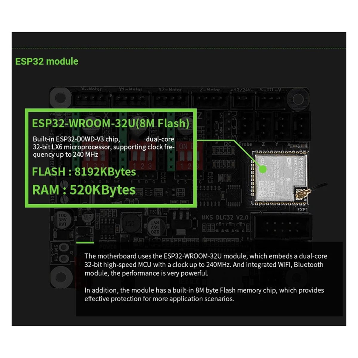 새로운 전자식 오프라인 컨트롤러 보드 32비트 WiFi - Grbl 32 Bit Control Board Offline Display 리뷰 및 가격