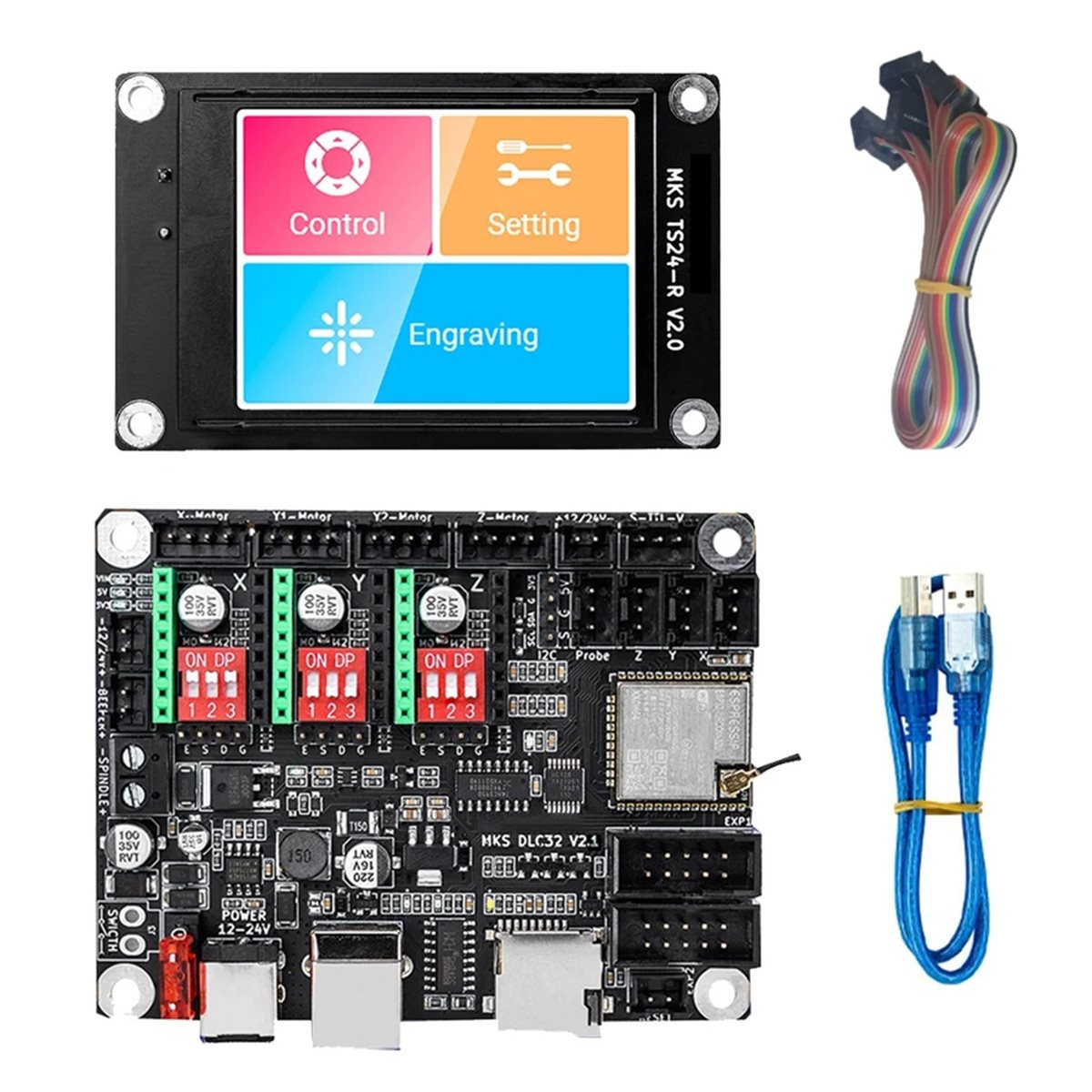 새로운 전자식 오프라인 컨트롤러 보드 32비트 WiFi - Grbl 32 Bit Control Board Offline Display 리뷰 및 가격