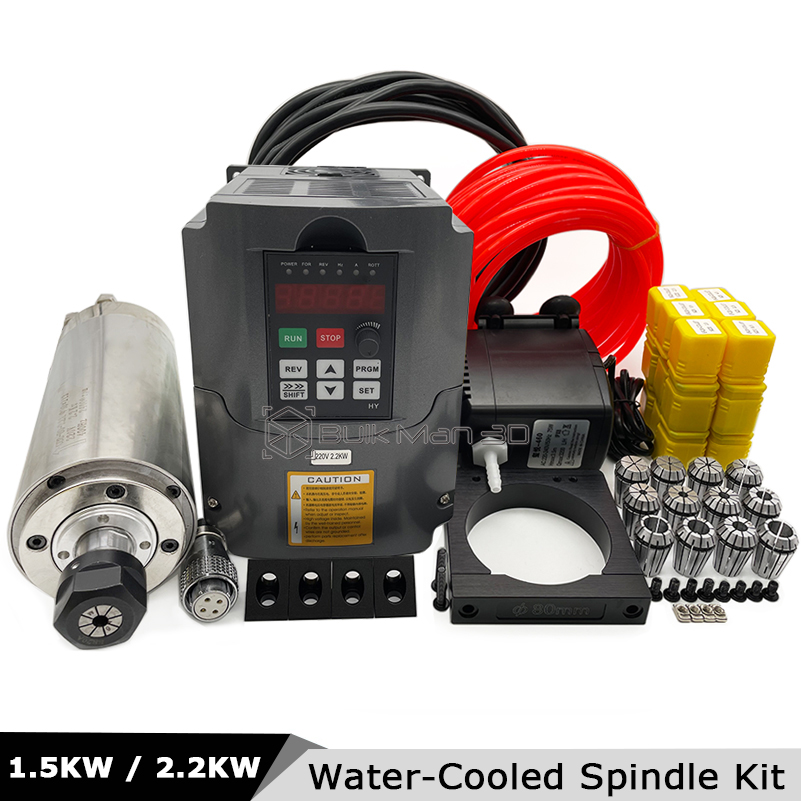 2.2KW/1.5KW 400Hz 24000RPM 수냉식 - 2.2Kw Water Cooled Spindle Kit Vfd 리뷰 및 가격