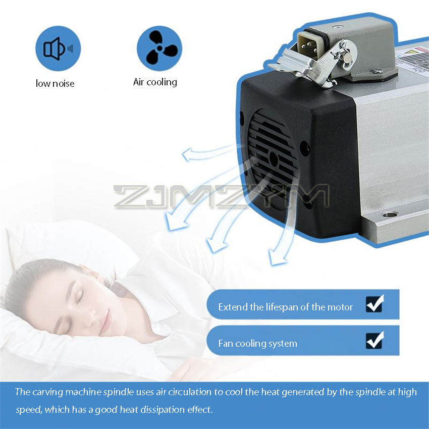 1.5KW HIZ80x73-1.5 사각형 공냉식 스핀들 - Air Cooled 1.5Kw Spindle Motor Inverter 110V 리뷰 및 가격