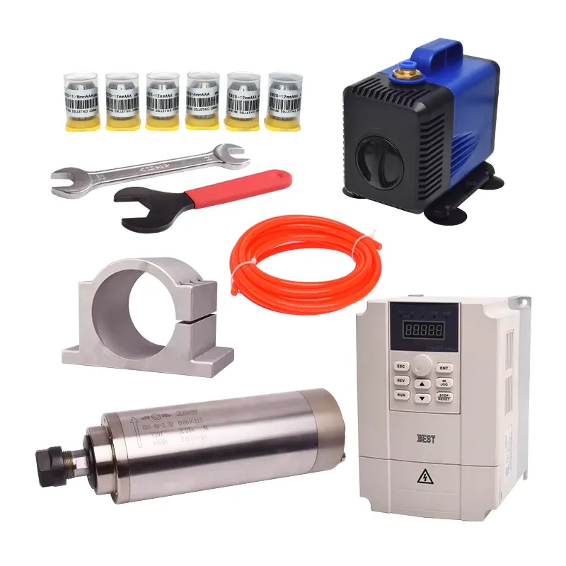 Gdz80 2.2kw 수냉식 스핀들 세트 2.2kw V - 2.2Kw Water Cooled Spindle Kit Vfd 리뷰 및 가격