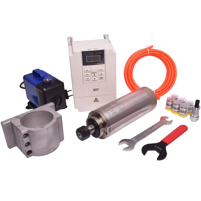 Gdz80 2.2kw 수냉식 스핀들 세트 2.2kw V - 2.2Kw Water Cooled Spindle Kit Vfd 리뷰 및 가격
