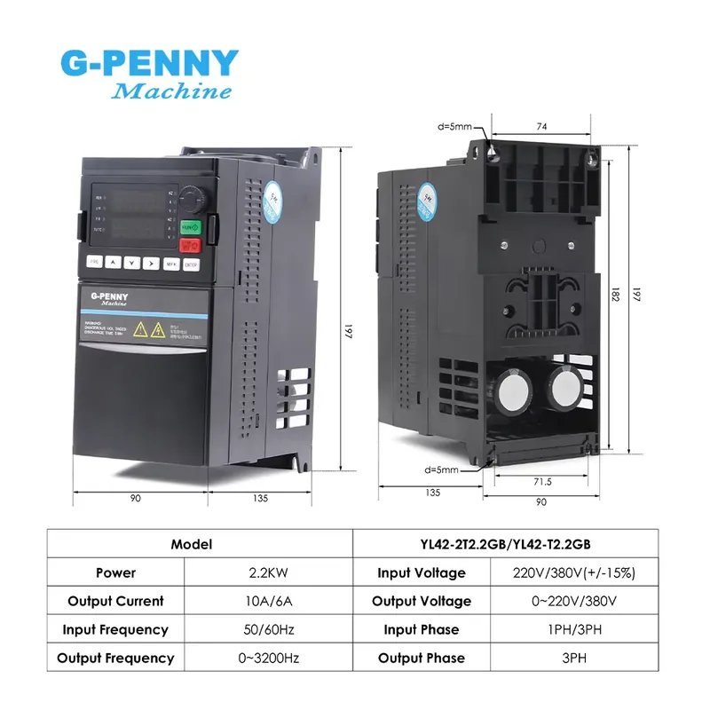 G-Penny 2.2kw ER20 D80 12000rp - 2.2Kw Water Cooled Spindle Kit Vfd 리뷰 및 가격