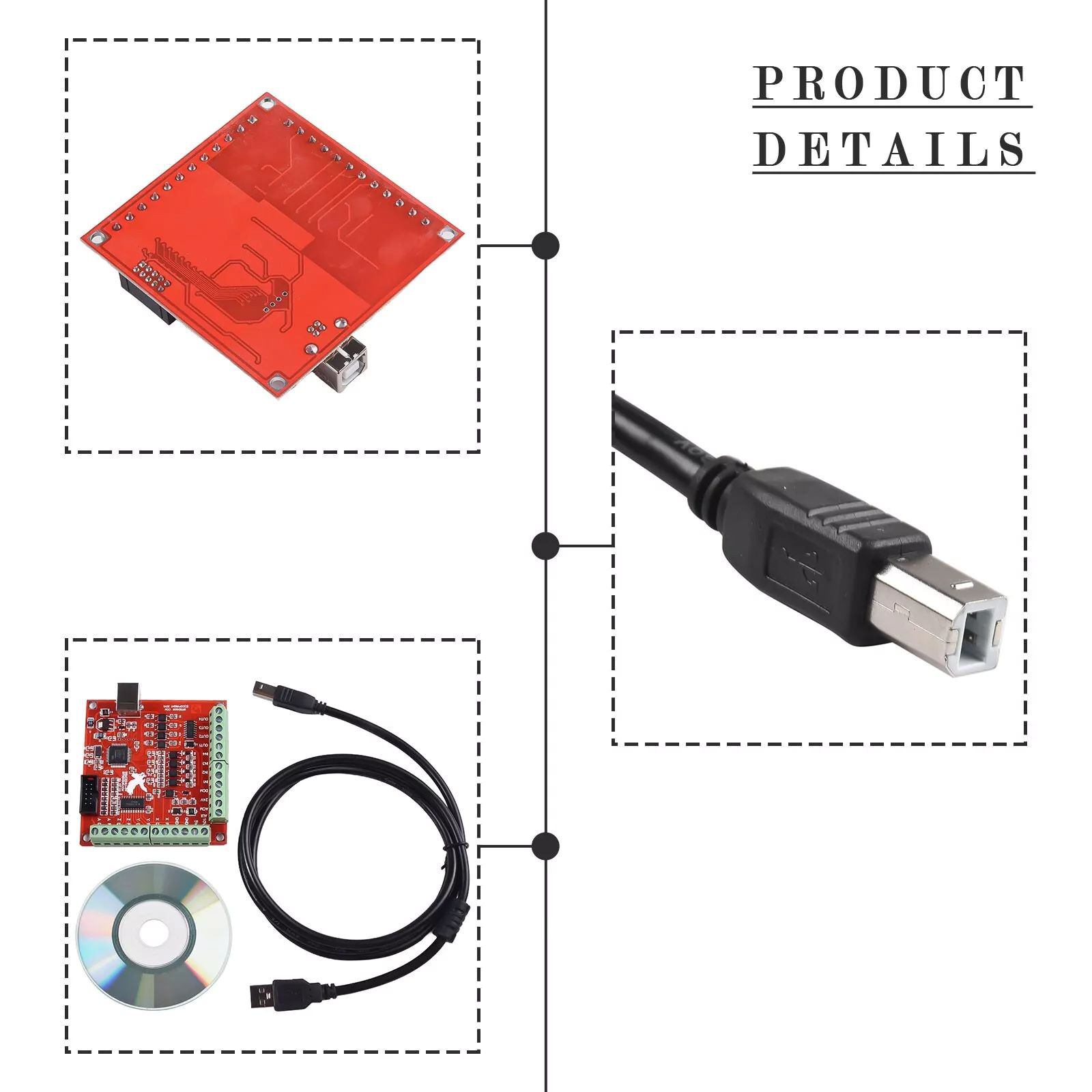 USB CNC 4축 모션 제어 카드 플러그 앤 플레이  - Mach3 Usb Cnc Controller 4 Axis 100Khz 리뷰 및 가격