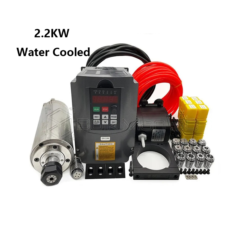 고품질 2.2KW 220V/110V 수냉식 스핀들 모터 - Er20 Collet Chuck Spindle Motor 220V 리뷰 및 가격