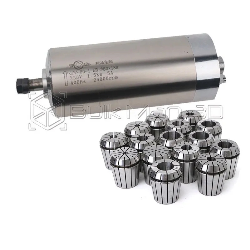 고품질 2.2KW 220V/110V 수냉식 스핀들 모터 - Er20 Collet Chuck Spindle Motor 220V 리뷰 및 가격