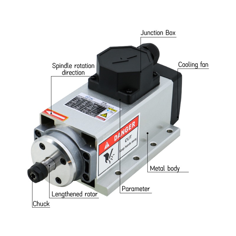 CNC 밀링머신 스핀들 모터 1.5kw 2hp 220v - Er20 Collet Chuck Spindle Motor 220V 리뷰 및 가격